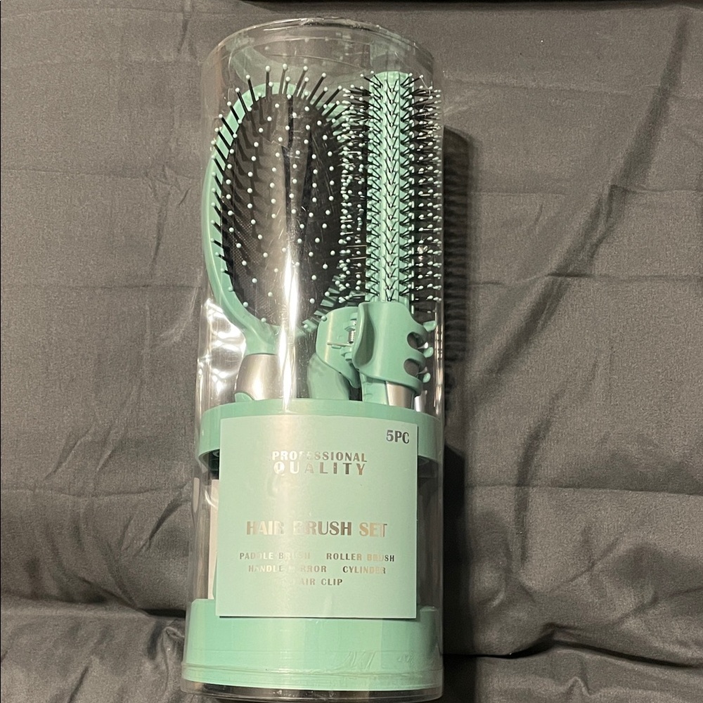Professional Quality Hair Brush Set - Mint Green